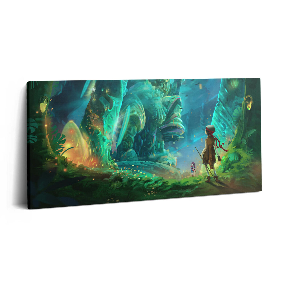 Imprimare tablou canvas 120x60 Copii într-o pădure de basm