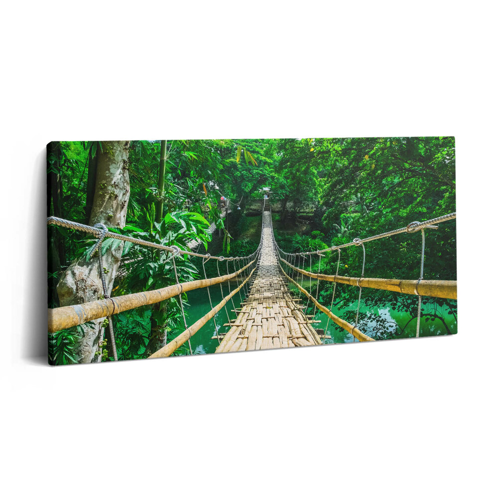 Imprimare tablou canvas 120x60 Un pod în pădurea din Filipine