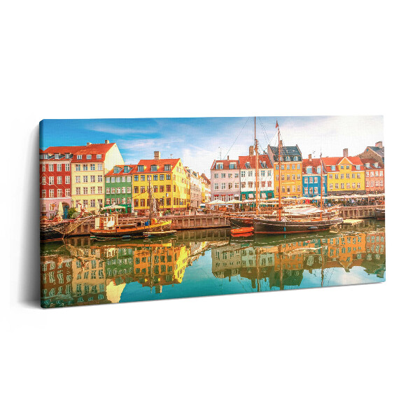 Imprimare tablou canvas 120x60 Orașul de lângă apă