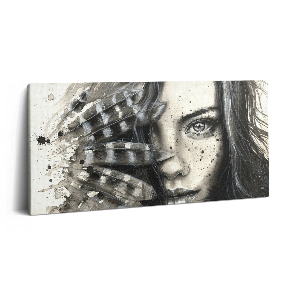 Imprimare tablou canvas 120x60 Portret pictat