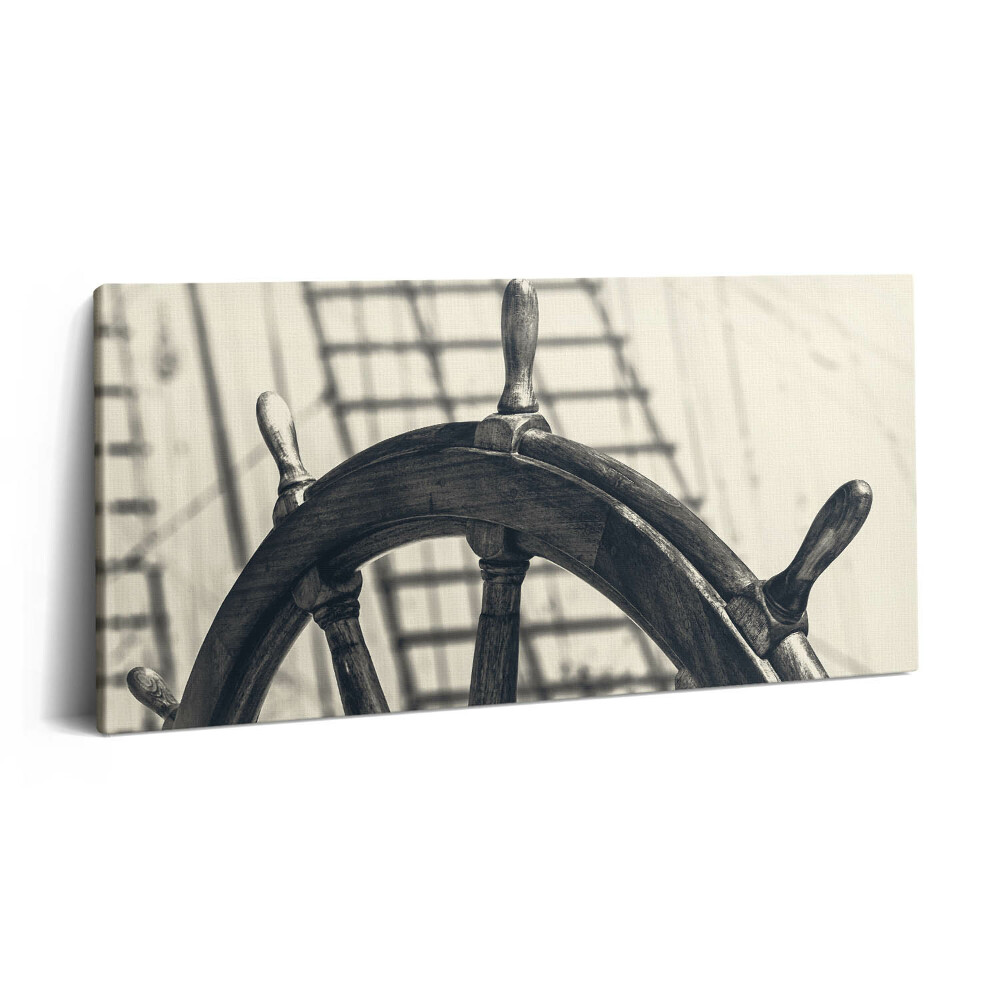 Imprimare tablou canvas 120x60 Navă veche în stil retro