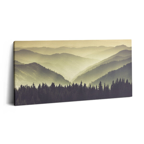 Imprimare tablou canvas 120x60 Pante muntoase încețoșate