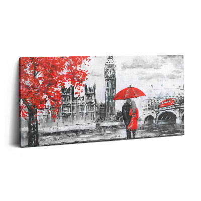 Imprimare tablou canvas 120x60 Orizontul Big Ben din Londra