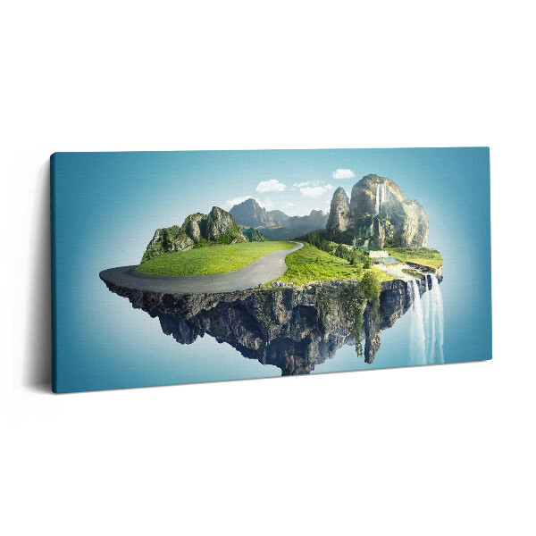 Imprimare tablou canvas 120x60 insulă zburătoare