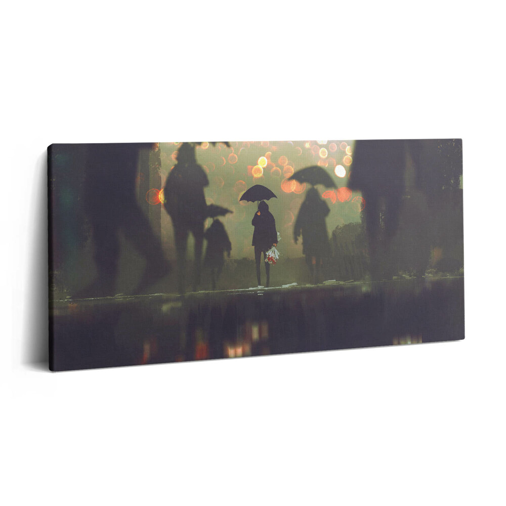 Imprimare tablou canvas 120x60 Oameni cu umbre