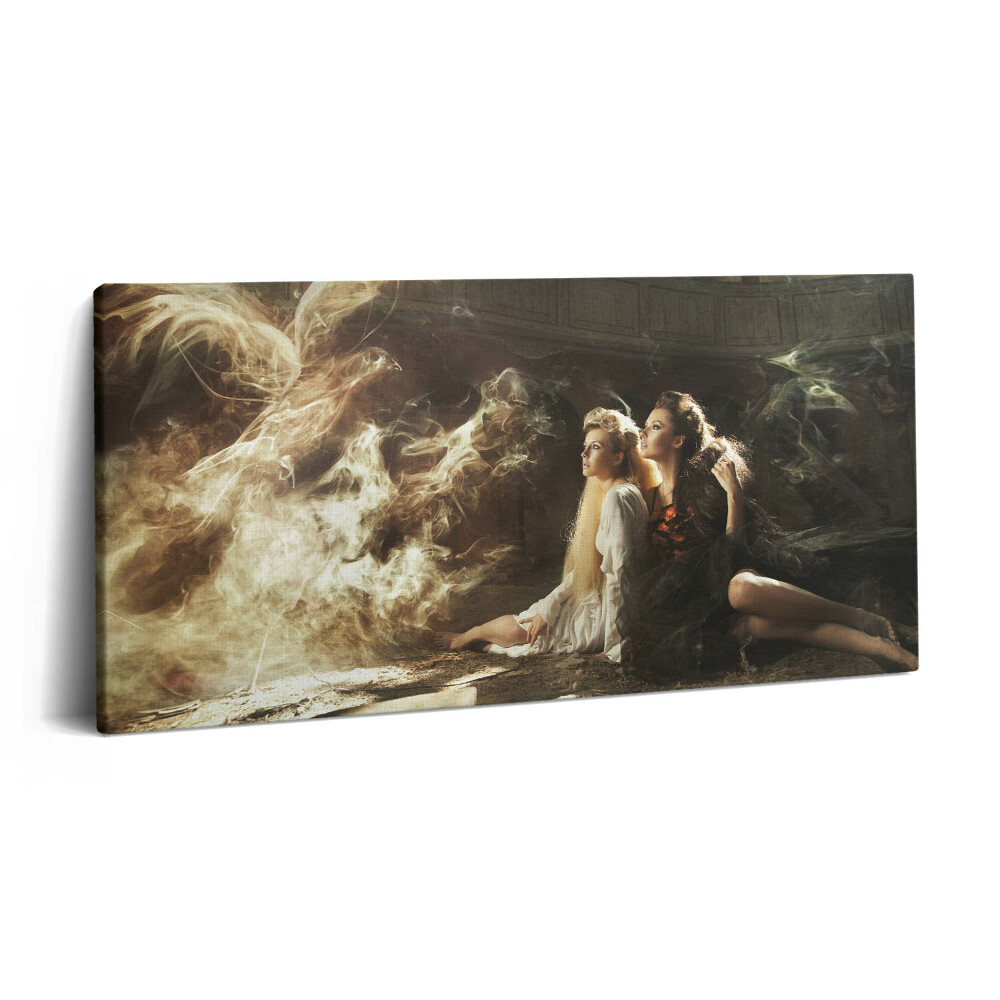 Imprimare tablou canvas 120x60 O fotografie cu două femei