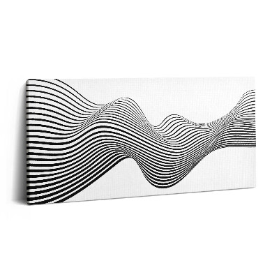 Imprimare tablou canvas 120x60 Artă optică liniară