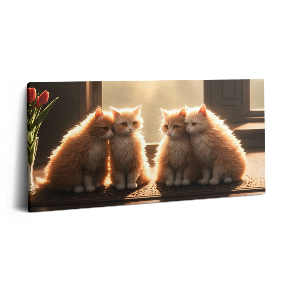 Imprimare tablou canvas 120x60 Pisicuțe dulci