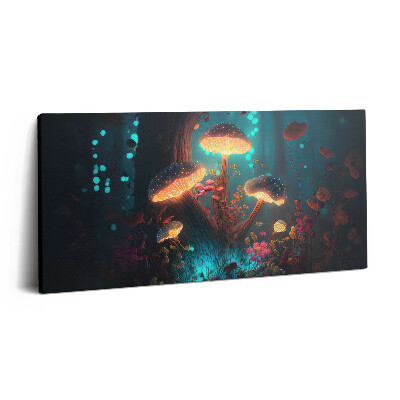 Imprimare tablou canvas 120x60 Ciuperci de pădure și halucinogene
