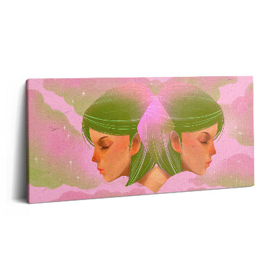 Imprimare tablou canvas 120x60 Portret abstract al unei femei