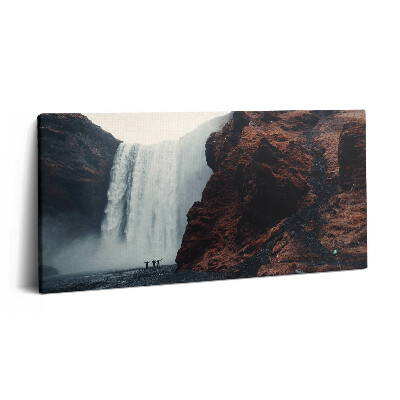 Imprimare tablou canvas 120x60 Cascadă peisagistică din Islanda