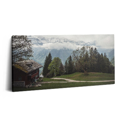 Imprimare tablou canvas 120x60 Vedere pitorească a munților