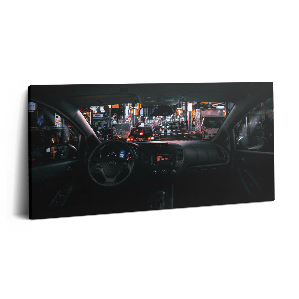 Imprimare tablou canvas 120x60 Mașină în Tokyo