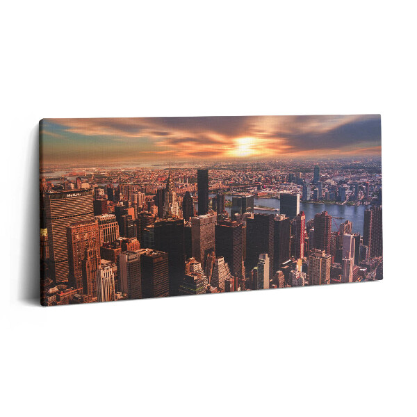 Imprimare tablou canvas 120x60 Peisaj urban din vestul New York-ului