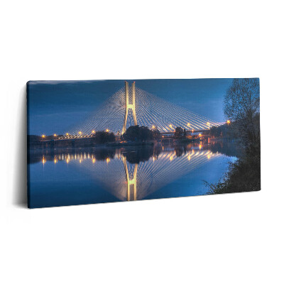 Imprimare tablou canvas 120x60 Podul Rędziński din Wrocław