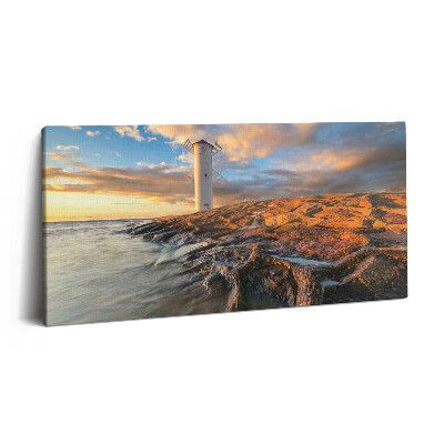 Imprimare tablou canvas 120x60 Un far pe Marea Baltică