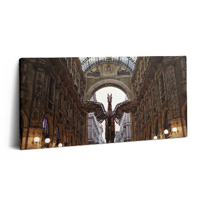 Imprimare tablou canvas 120x60 Monumentul Calului din Milano