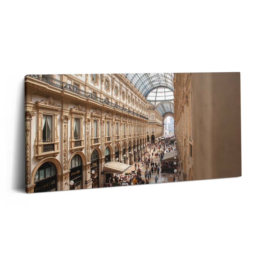Imprimare tablou canvas 120x60 Galleria Vittorio Emanuele II din Italia