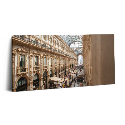 Imprimare tablou canvas 120x60 Galleria Vittorio Emanuele II din Italia