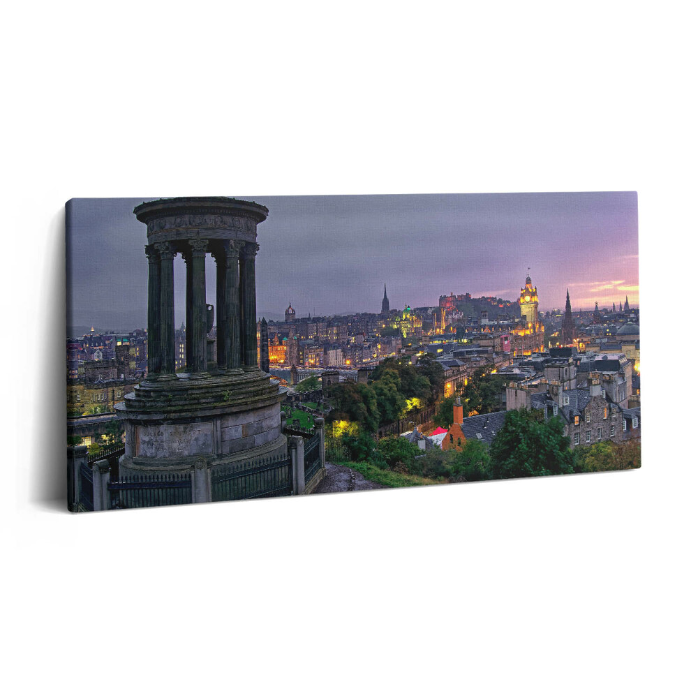 Imprimare tablou canvas 120x60 Vedere a orașului Edinburgh de pe Calton Hill