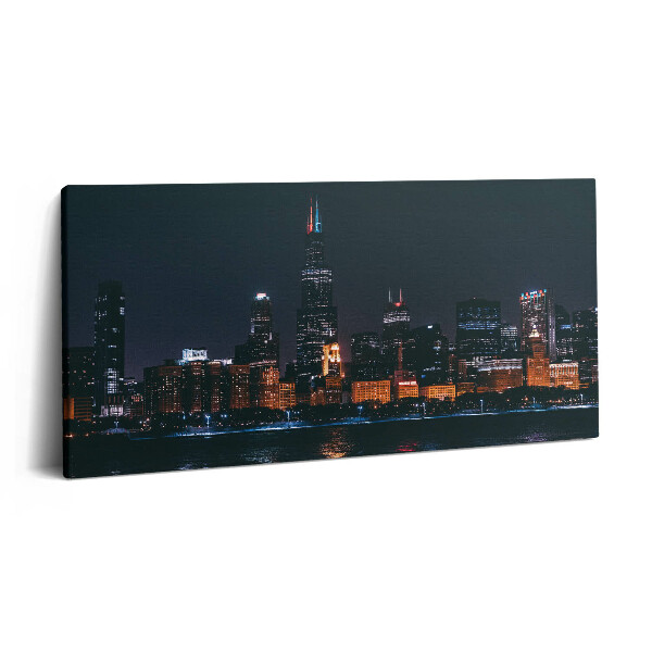 Imprimare tablou canvas 120x60 Peisaj urban Chicago