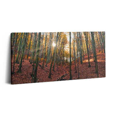 Imprimare tablou canvas 120x60 Apus de soare și copaci