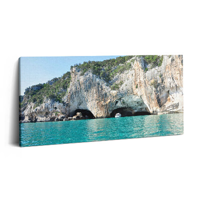 Imprimare tablou canvas 120x60 Peșteră subacvatică