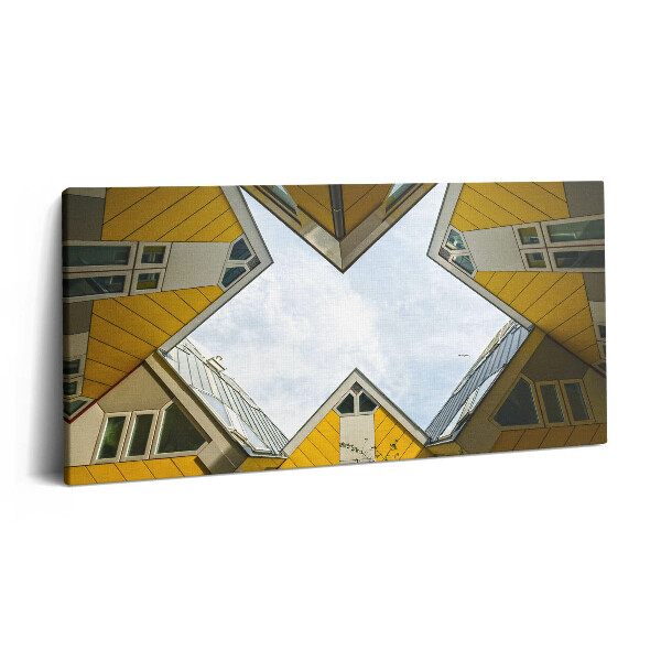 Imprimare tablou canvas 120x60 Case în Rotterdam