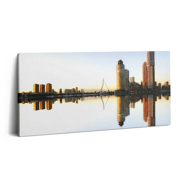 Imprimare tablou canvas 120x60 Un oraș pe râu