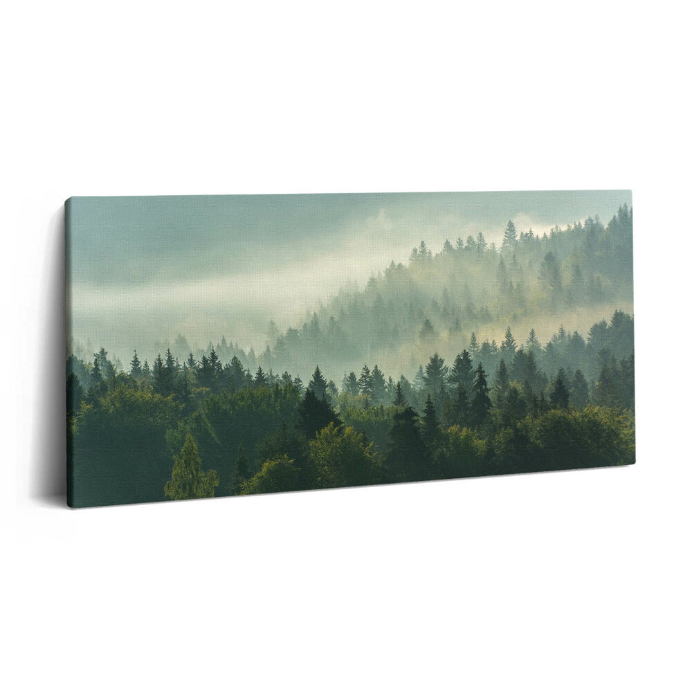Imprimare tablou canvas 120x60 Munții Beskid la răsărit