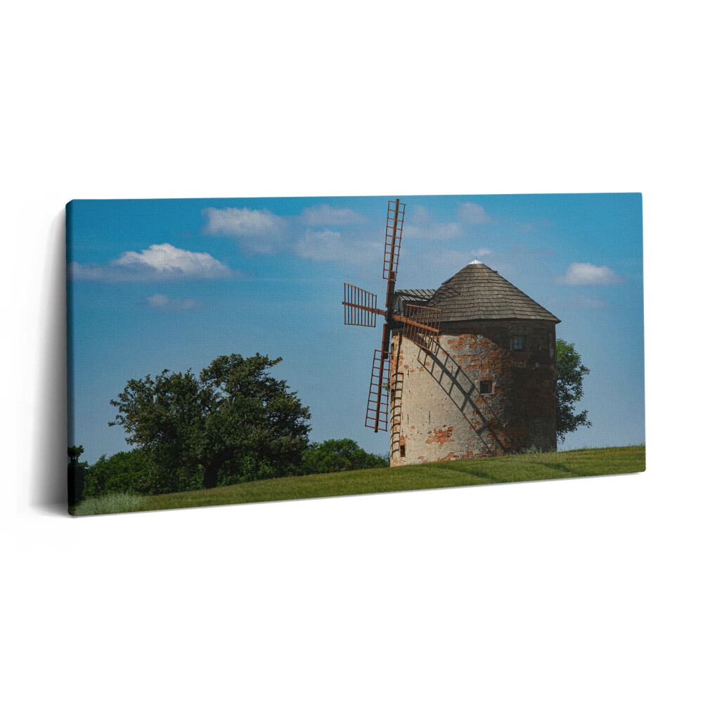 Imprimare tablou canvas 120x60 Moară de vânt în Moravia