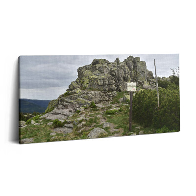 Imprimare tablou canvas 120x60 Traseu în Munții Karkonosze
