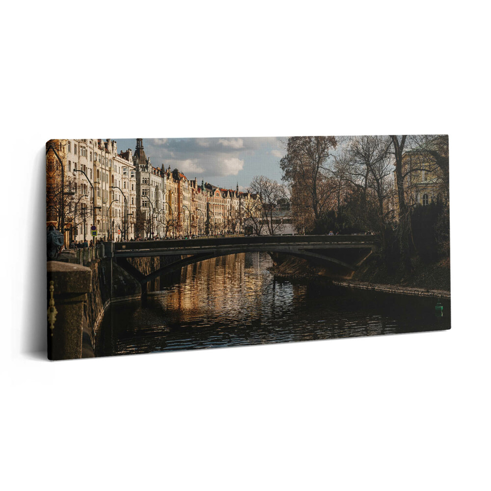 Imprimare tablou canvas 120x60 Panorama Pragăi