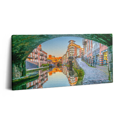 Imprimare tablou canvas 120x60 Apus de soare în Birmingham, Anglia