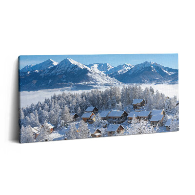 Imprimare tablou canvas 120x60 Zăpadă în Alpi