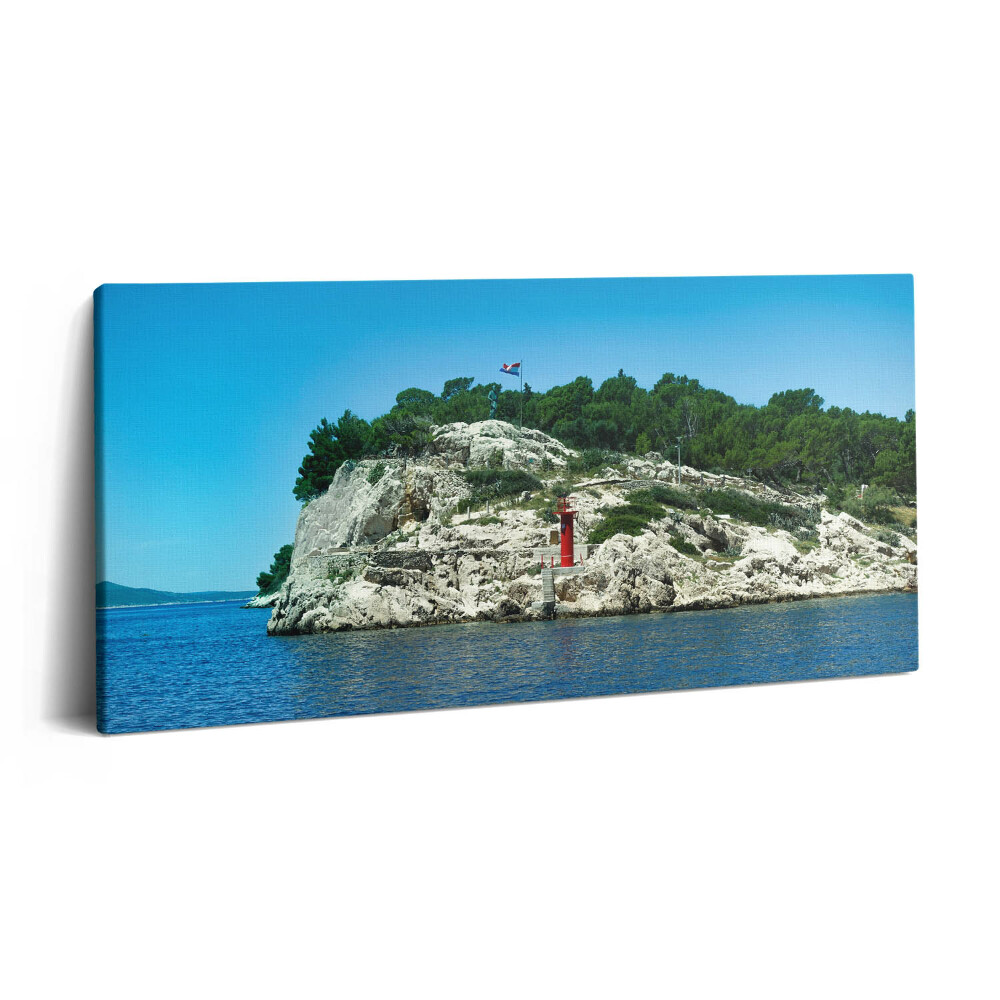 Imprimare tablou canvas 120x60 Ruta pitorească din Split, Croația