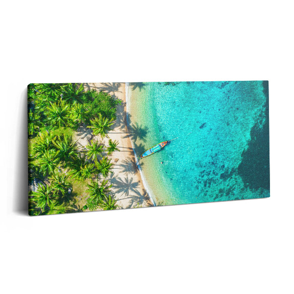 Imprimare tablou canvas 120x60 Plaja tropicală Koh Tao