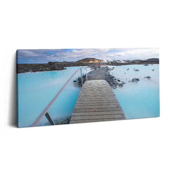 Imprimare tablou canvas 120x60 Atracție în Islanda