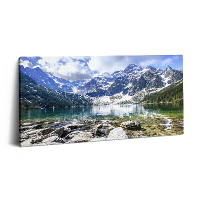 Imprimare tablou canvas 120x60 Peisaj de munți și lacuri