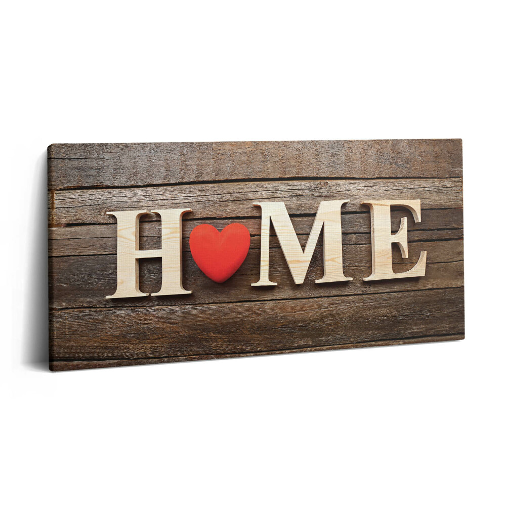 Imprimare tablou canvas 120x60 Inscripție acasă
