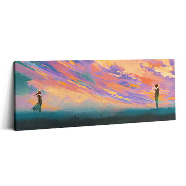 Print pe canvas 125x50 Iubirea platonică este opusul