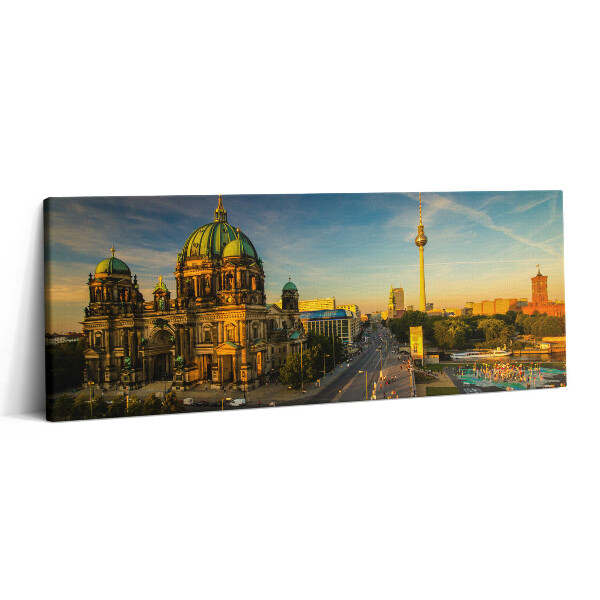 Print pe canvas 125x50 Vedere a orașului Berlin