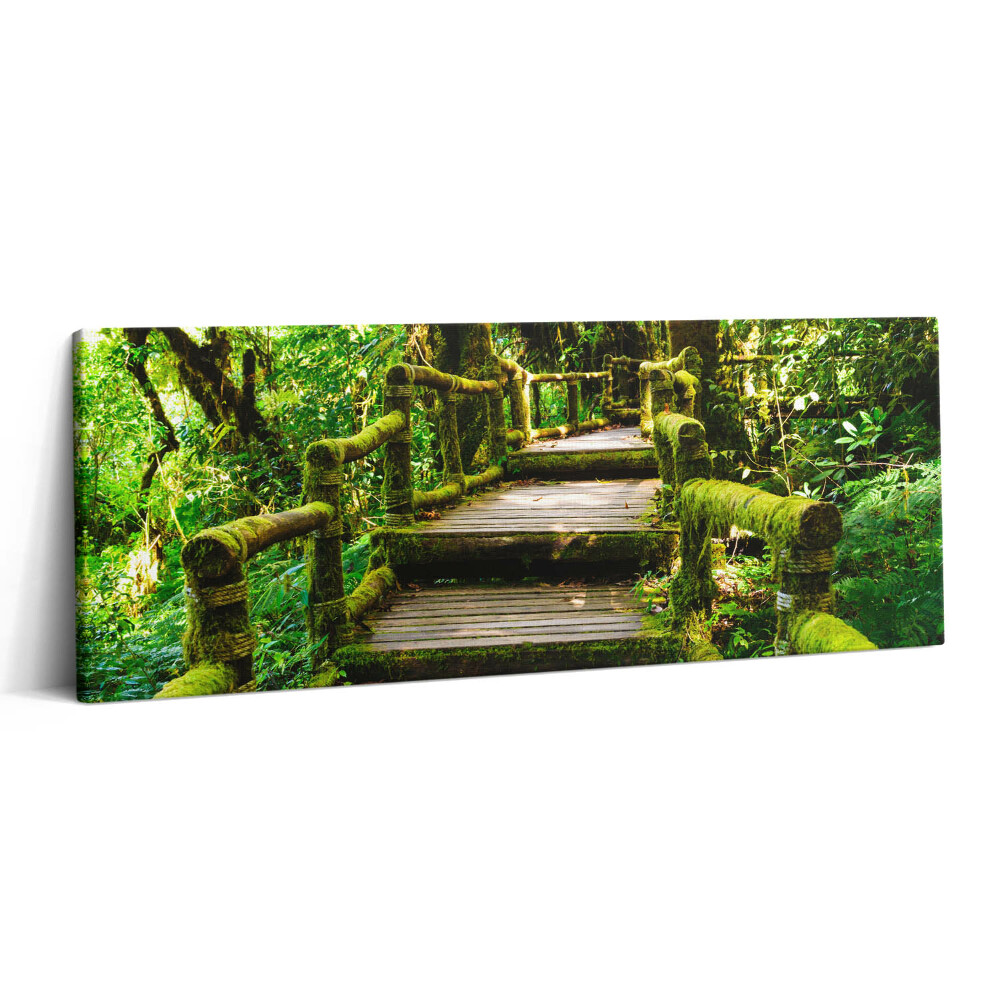 Print pe canvas 125x50 Pasarelă pietonală din lemn - agroturism