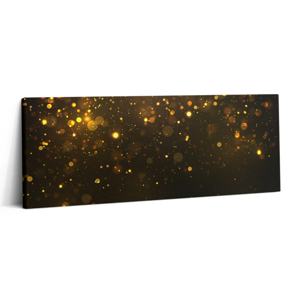 Print pe canvas 125x50 Sclipici auriu