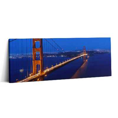 Print pe canvas 125x50 Vedere a podului Golden Gate