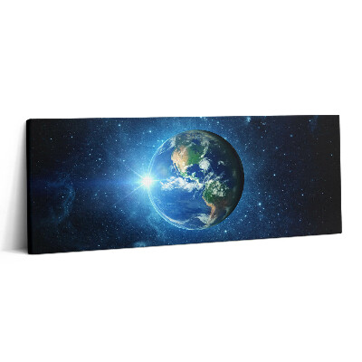Print pe canvas 125x50 NASA - Galaxia Pământului și Soarele