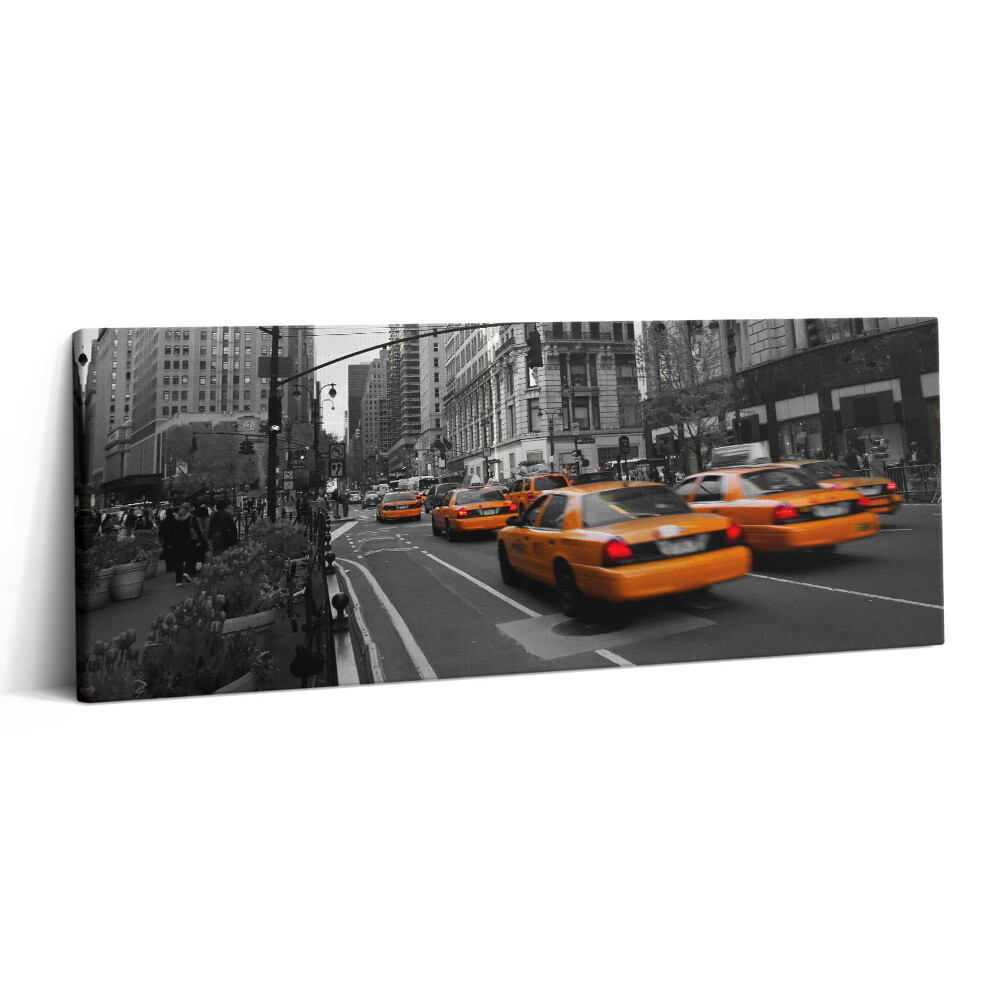 Print pe canvas 125x50 Traficul de taxiuri pe Bulevardul Manhattan