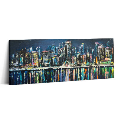 Print pe canvas 125x50 Țara Florilor – un oraș de coastă fantastic