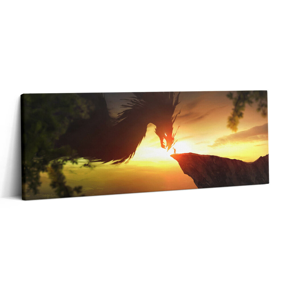 Print pe canvas 125x50 Lume fantastică - dragon