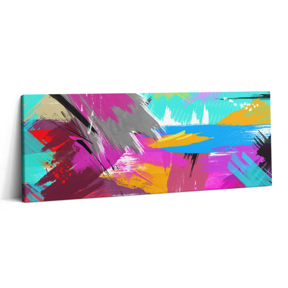 Print pe canvas 125x50 Tușe abstracte de pensulă